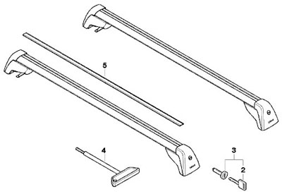 BMW E70 roof bars